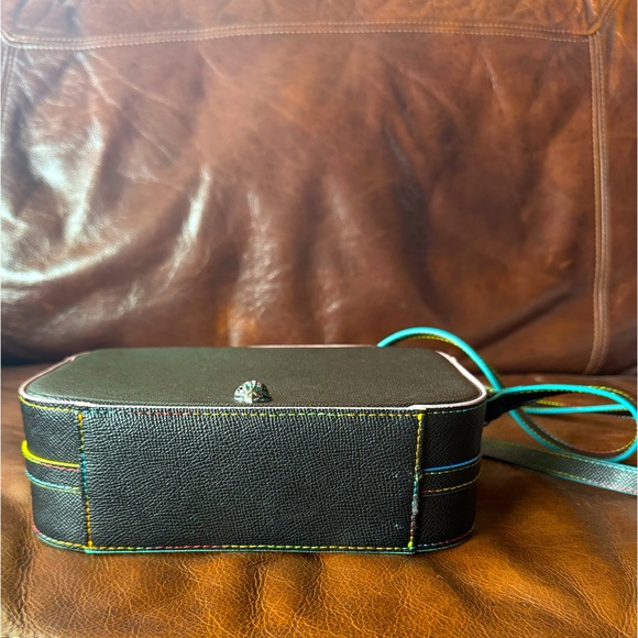 NWOT Kurt Geiger Black Crossbody Bag with Multicolor Accents - Picture 12 of 15